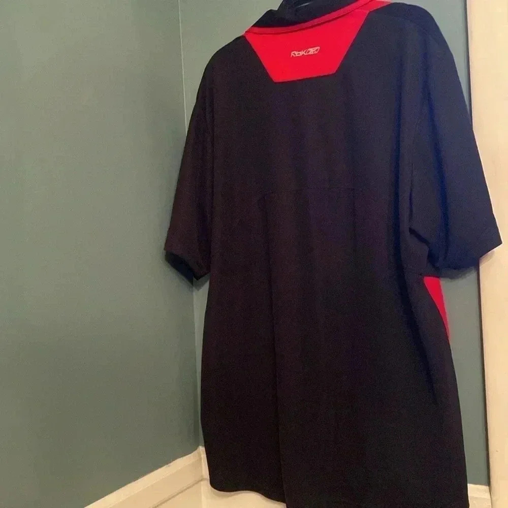 Reebok NHL Detroit red Wings Blck short sleeve polo - men’s XL- great condition - Picture 7 of 7